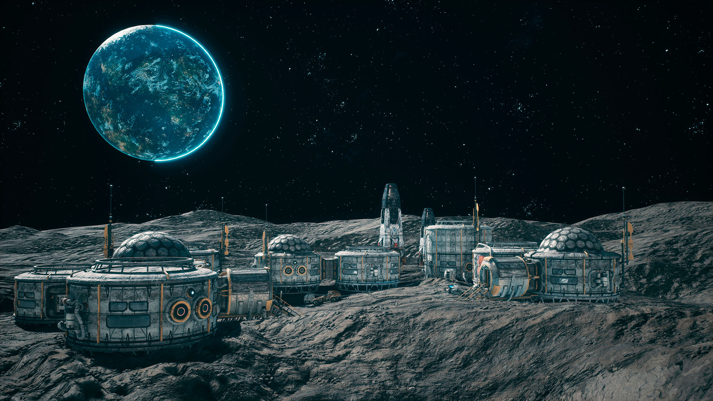moon base, moon houses