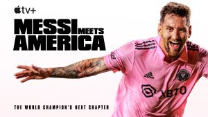The highly anticipated documentary event “Messi Meets America” features Lionel Messi as he makes his debut in Leagues Cup and Major League Soccer, premiering globally on Apple TV+ on October 11, 2023.
