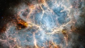 crab nebula as captured by James Webb