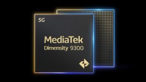 MediaTek Dimensity 9300 on a black background