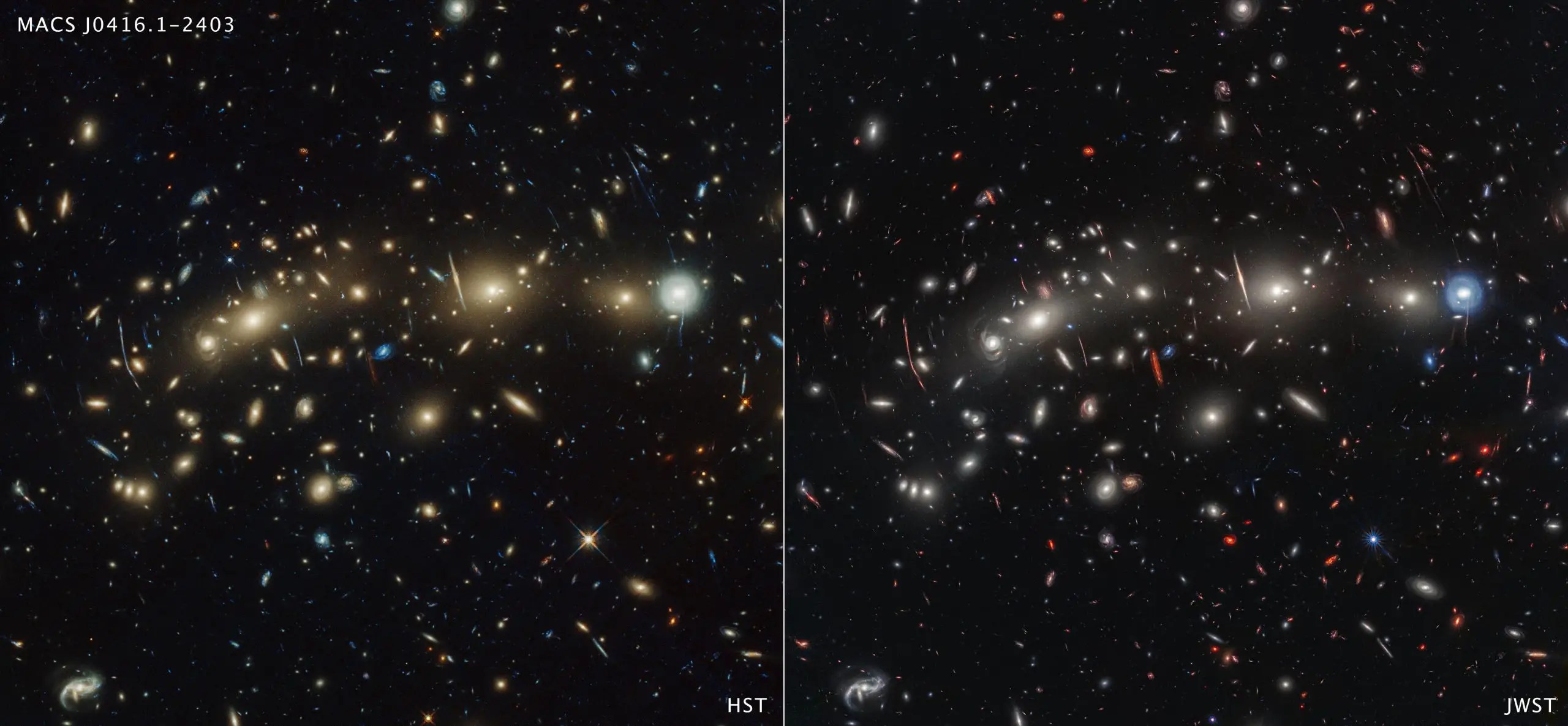 MACS0416 Hubble and Webb comparison