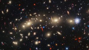 MACS0416 Webb and Hubble galactic collision