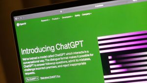 ChatGPT homepage