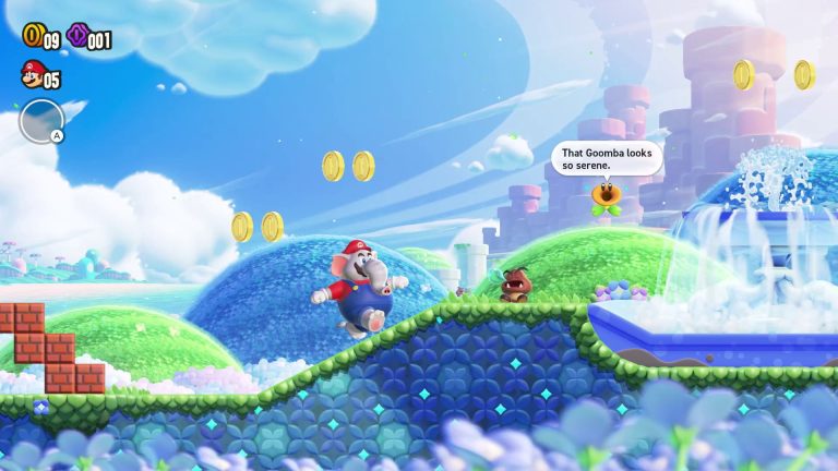 Elephant Mario in Super Mario Bros. Wonder for the Switch.