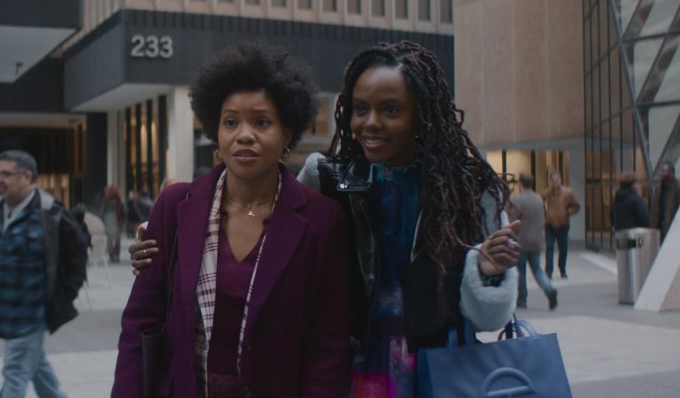 Sinclair Daniel (Nella) and Ashleigh Murray (Hazel) in The Other Black Girl.