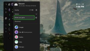 Xbox feature that lets users stream games to Discord