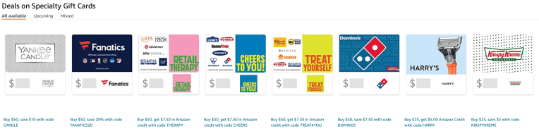 Amazon Card Promotions and Deals